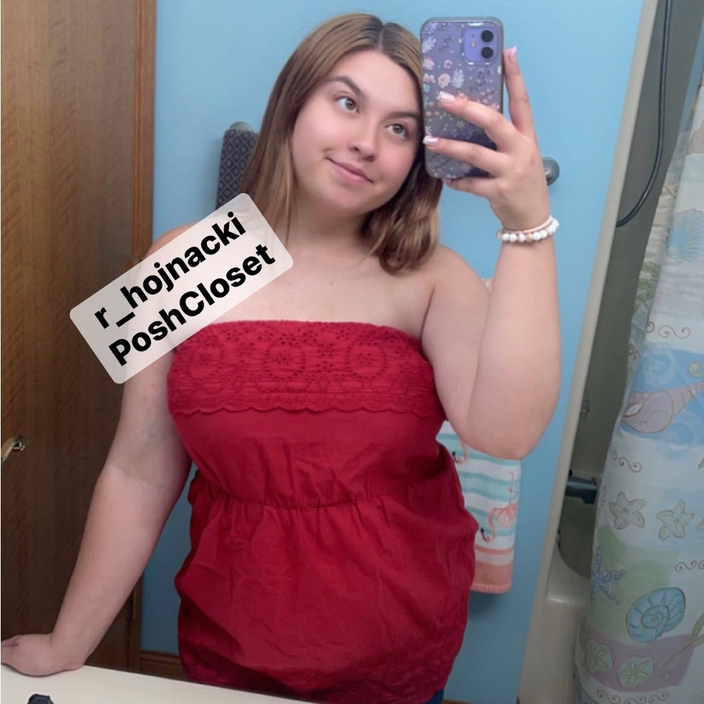 Maurices Red Tube Top Shirt